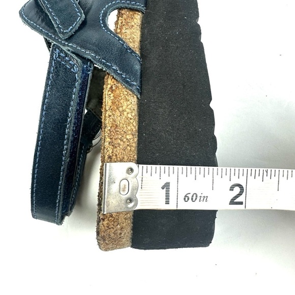 Naot Pamela Sandals 37 Blue Leather Rhinestone Comfort Shoes Womens 6 - Picture 7 of 7